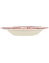 6 assiette creuse faustine 22cm en porcelaine rose - selef nova styl