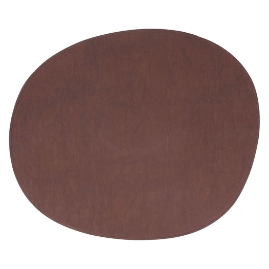 set de table 43,5x36,5cm organique marron foncã© dinner - fine dining living