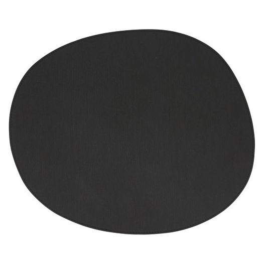 set de table 43,5x36,5cm organique noir dinner - fine dining living