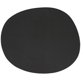 set de table 43,5x36,5cm organique noir dinner - fine dining living