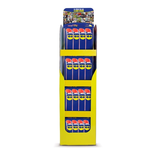 présentoir 48 unités wd40 multi usage double action 500 ml