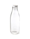 Bouteille fraîcheur 1 L x6 – bouchon TO 48 mm (blanc) – LE PARFAIT – verre transparent.
