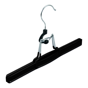 cintre antidérapant pour jupe/pantalon, couleur noire