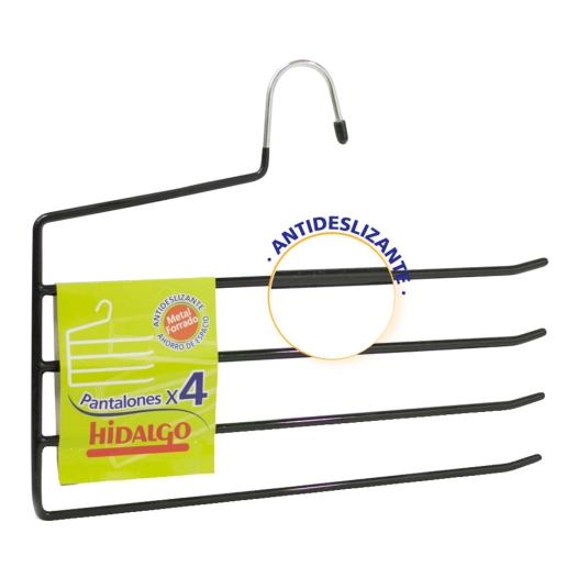 cintre antidérapant pour 4 pantalons, couleur bleue