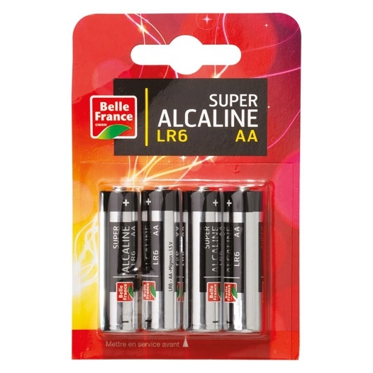 pile super alcaline lr6 aa x 4 bf blister - diapar distribution alimentaire parisienne