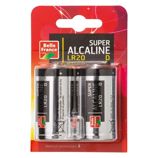 pile super alcaline lr20 d x 2 bf blister - diapar distribution alimentaire parisienne