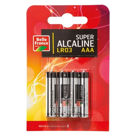 pile super alcaline lr03 aaa x 4 bf blister - diapar distribution alimentaire parisienne