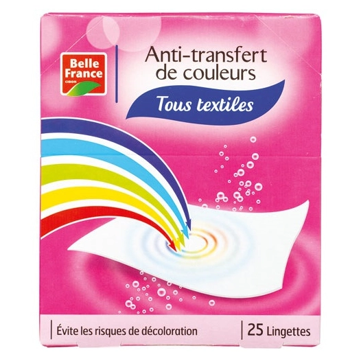 lingette anti-transfert de couleurs x 25 bf - diapar distribution alimentaire parisienne