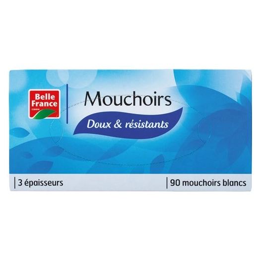 mouchoir blanc extra doux et resistant x 90 bf boite - diapar distribution alimentaire parisienne
