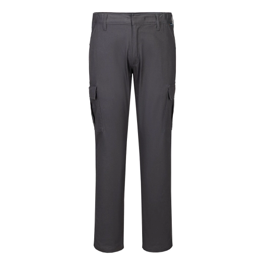 pantalon de travail slim stretch - taille 48 - gris métal - portwest
