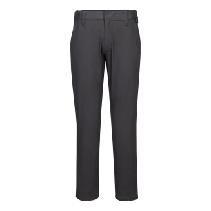 pantalon chino slim stretch extensible - taille 30 - gris métal - portwest