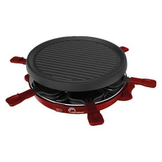 raclette grill 6p 800w piment - little balance