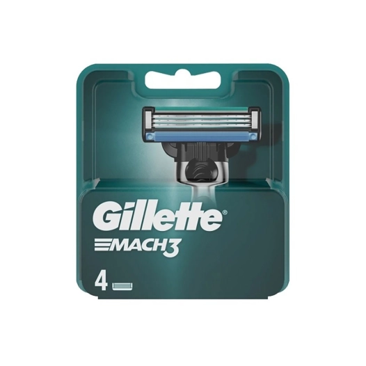 gillette rec mach3 pack 4 lames de rechange