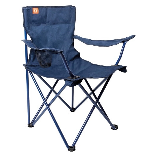 fauteuil pliant 1 personne h 80 cm bleu marine - cao comptoir ardennais d outillage
