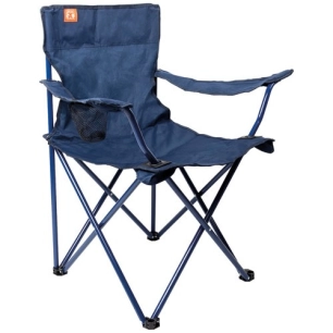 fauteuil pliant 1 personne h 80 cm bleu marine - cao comptoir ardennais d outillage