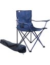 fauteuil pliant 1 personne h 80 cm bleu marine - cao comptoir ardennais d outillage