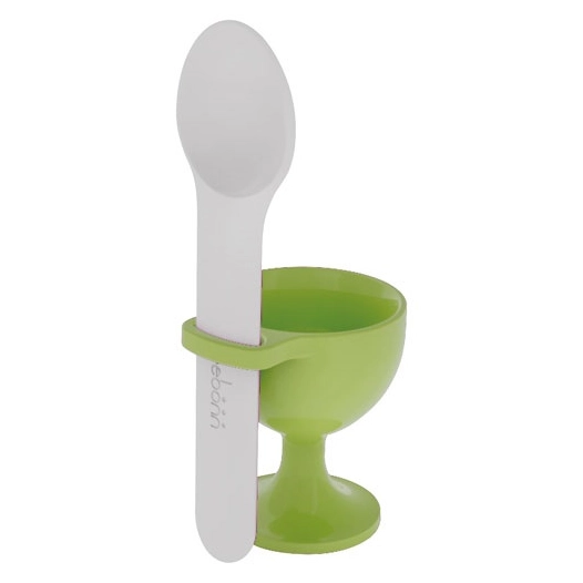 coquetier vert avec cuillã¨re - m - co