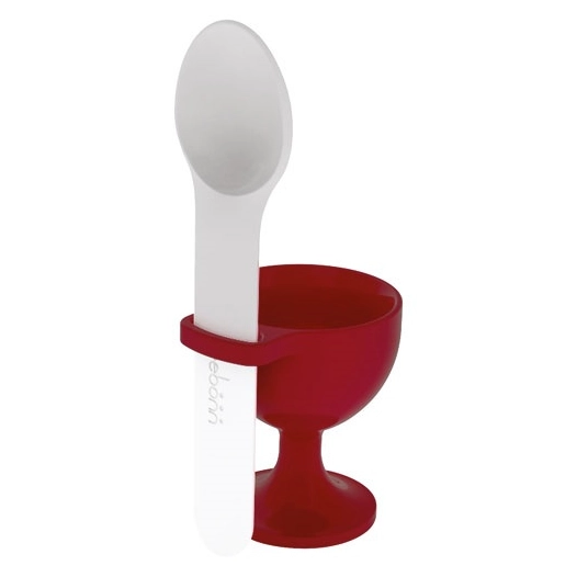 coquetier rouge cerise avec cuillã¨re - m - co