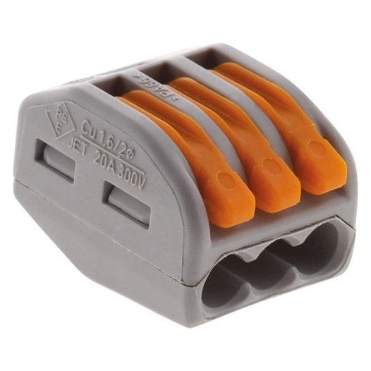 borne wago 3 entrã©es sã©rie 222 sachet de 10 - hbf