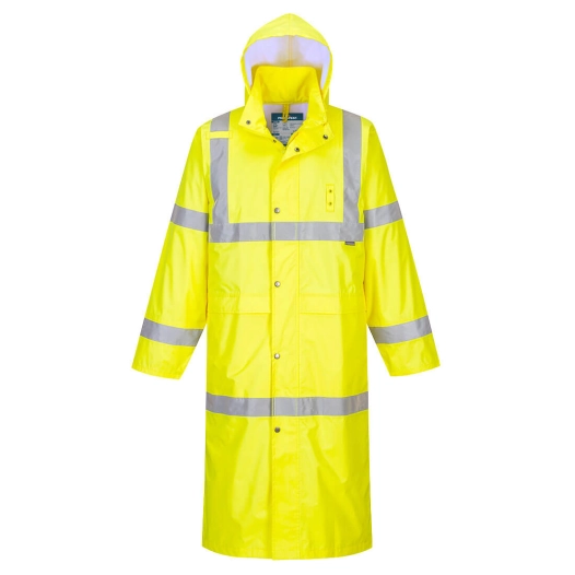 manteau de pluie hivis 122cm - taille xs - jaune - portwest