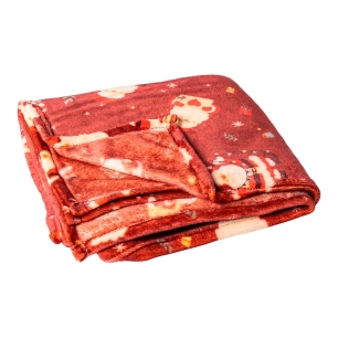 couverture polaire de noël, 120 x 150 cm, père noël