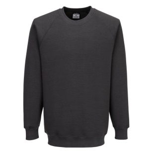 sweatshirt roma - taille xl - gris métal - portwest
