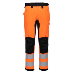 pantalon de travail éco-conçu wx2 stretch - taille 28 - orange/noir - portwest