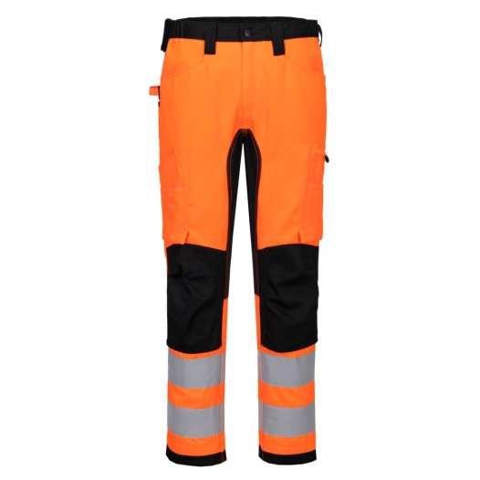 pantalon de travail éco-conçu wx2 stretch - taille 33 - orange/noir - portwest
