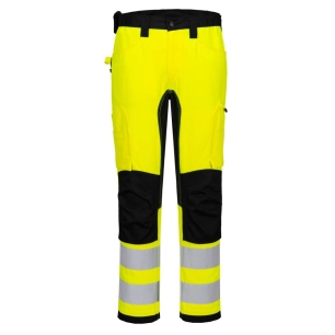 pantalon de travail éco-conçu wx2 stretch - taille 40 - jaune/noir - portwest