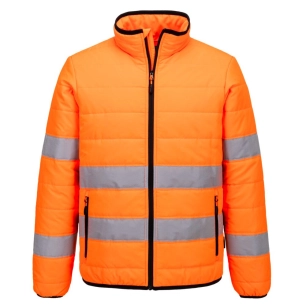 veste baffle hv - taille 6xl - orange/noir - portwest