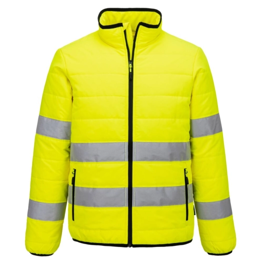 veste baffle hv - taille xl - jaune/noir - portwest