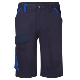 bermuda coton bicolore wx1 - taille 33 - marine/royal - portwest