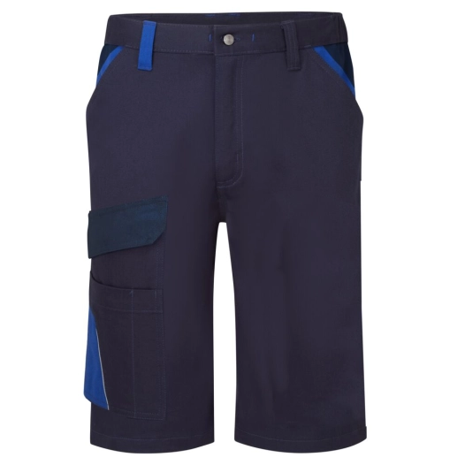 bermuda coton bicolore wx1 - taille 44 - marine/royal - portwest