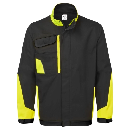 veste de travail coton léger wx1 - taille xxxl - noir/jaune - portwest
