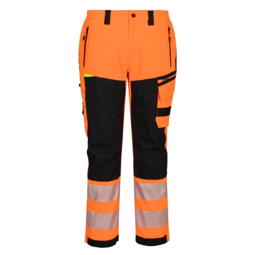 pantalon de pluie dx4 hv - taille 48 - orange/noir - portwest