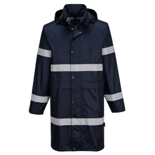 veste de pluie iona 100cm - taille 5xl - marine - portwest