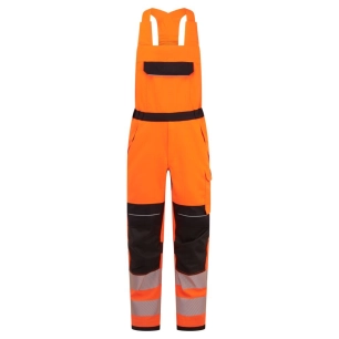 côte à bretelles pw3 modaflame hvo fr - taille xxxl - orange/noir - portwest
