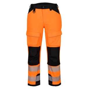 pantalon travail en hauteur hv pw3 - taille 36 - orange/noir - portwest