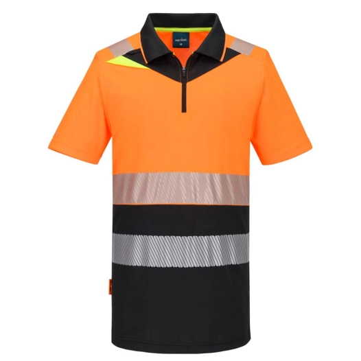 dx4 polo hv classe 1 - taille 6xl - orange/noir - portwest