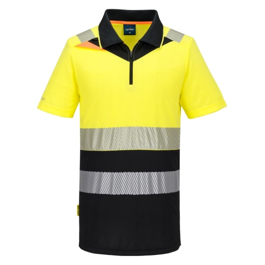 dx4 polo hv classe 1 - taille xxxl - jaune/noir - portwest