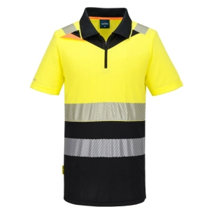 dx4 polo hv classe 1 - taille xxxl - jaune/noir - portwest