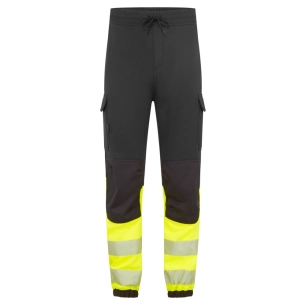 jogging pw3 modaflame hvo classe 1 fr - taille m - noir/jaune - portwest
