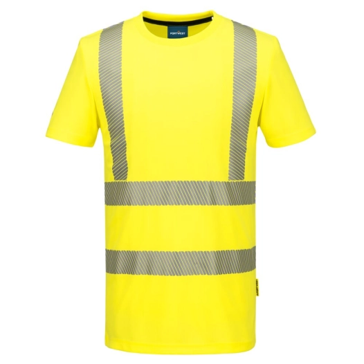 tee-shirt sport hv kx3 - taille 5xl - jaune - portwest