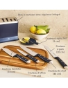 bloc 5 couteaux +aiguiseur integre - gpe seb france tefal menage