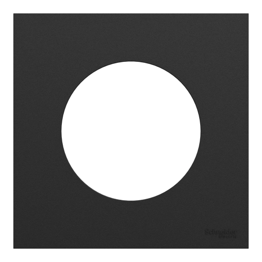 odace plaque 1 poste noir