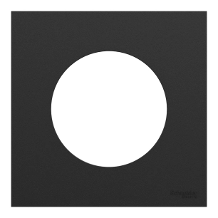 odace plaque 3 postes noir