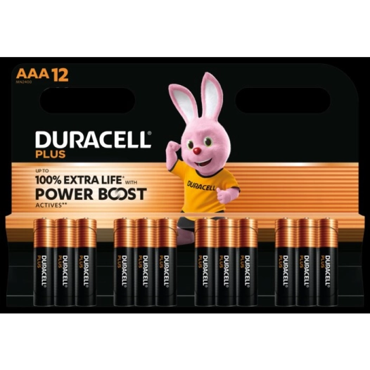 duracell plus aaa x12