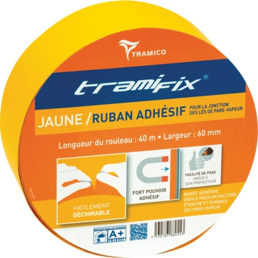 tramifix jaune 60mm bobine 40m