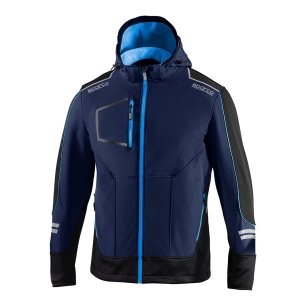 veste soft-shell tech technique, bleu marine/bleu, york, t4 - xl