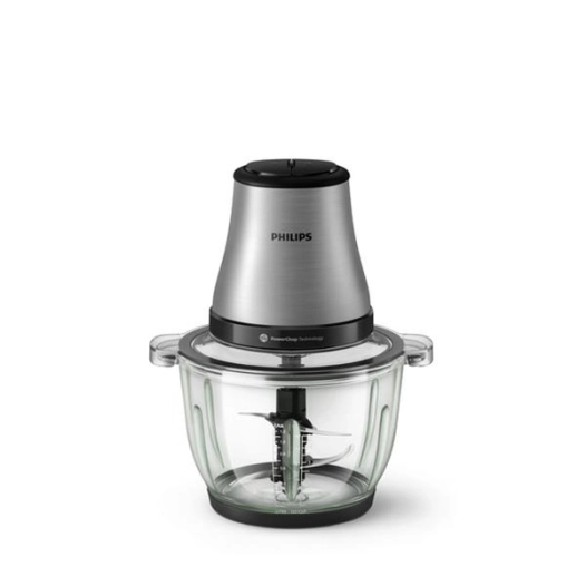 philips mini hachoir bol verre 2.0l 500 silver - philips